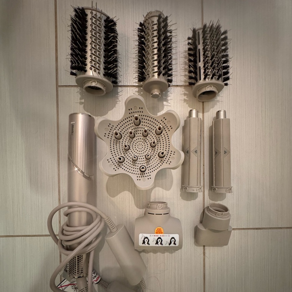Multifunctional Shark FlexStyle Hair Styling Set - Silver